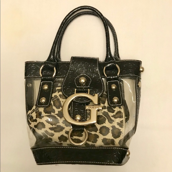 Gifted. Guess Concert Clear & Black Bag. - Picture 3 of 8